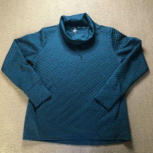 RBX Green Long Sleeve Top Shirt Cowl Neck w/Pockets SZ. L